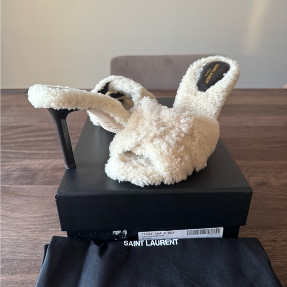 Saint Laurent Shoes - SOLD Saint Laurent Shearling Tribute Sandals